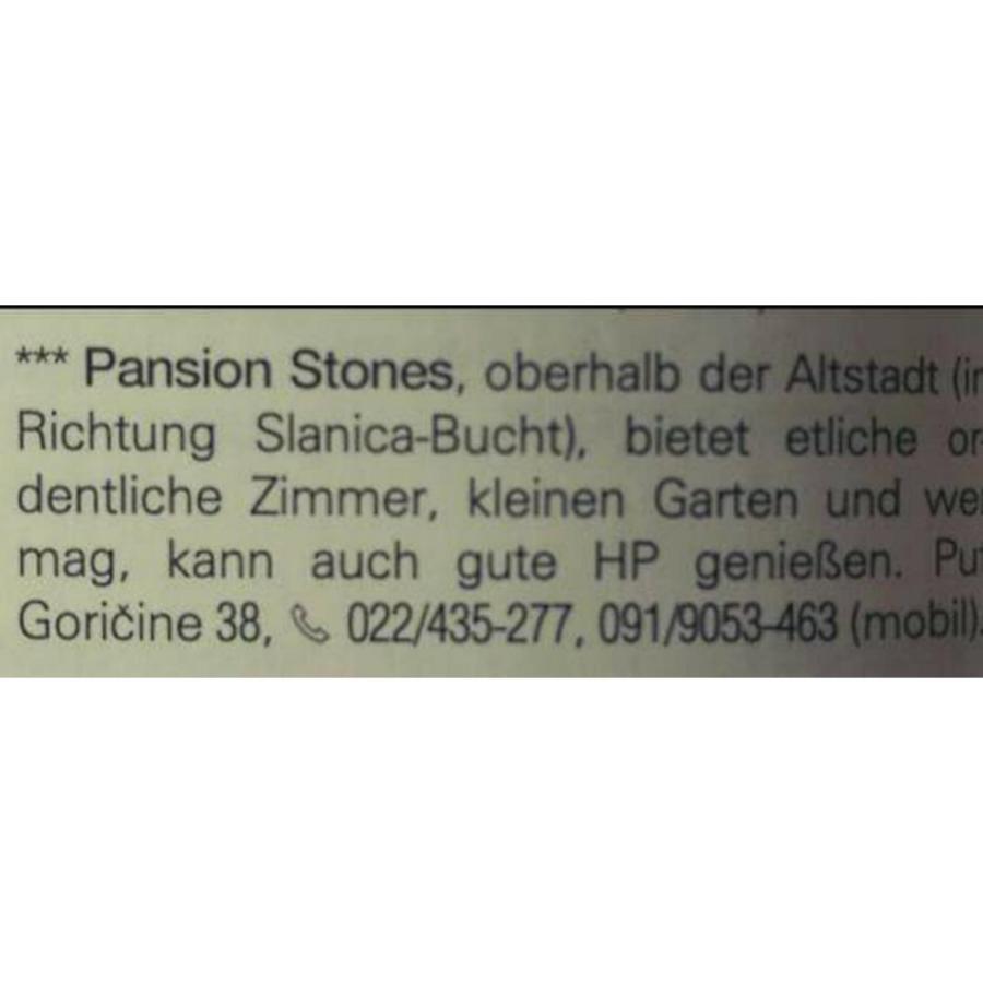 Pansion Stones Privatunterkunft *